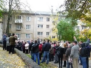 В Витебске Народный сход прошел во дворе жилого дома