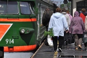 Из Гродно отправился ретропоезд в Поречье в честь 150-летия БЖД