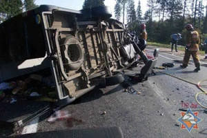 Пострадавшие в ДТП в Оршанском районе украинцы спецбортом переправлены на родину